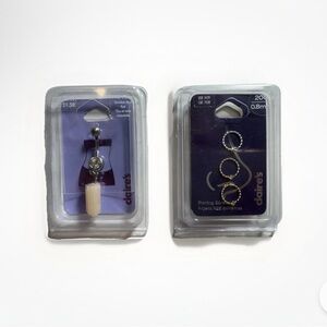 Belly Ring & Nose Rings (3pcs) Claire's